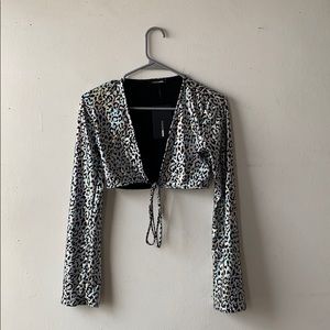 Iridescent Cheetah Print Top